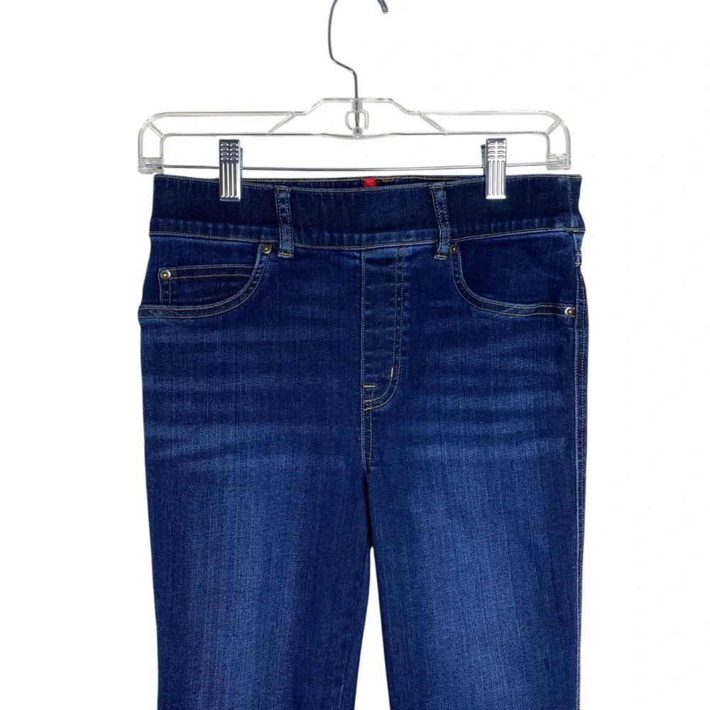 Spanx Flare Jeans Blue Denim Women’s Size S Stretch High Rise